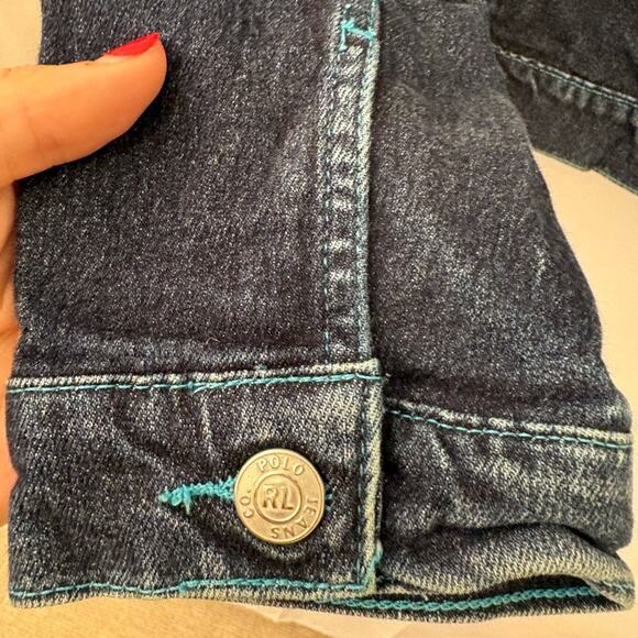 Vintage polo jeans company Ralph Lauren denim collectible jacket- - Picture 9 of 12